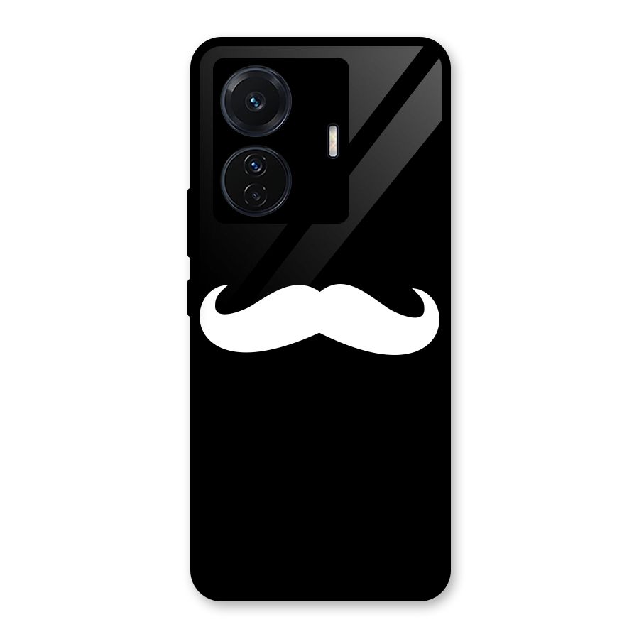 Moustache Love Glass Back Case for Vivo iQOO Z6 Pro