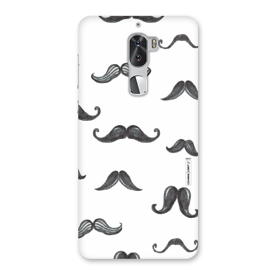 Moustache Pattern (Black) Back Case for Coolpad Cool 1