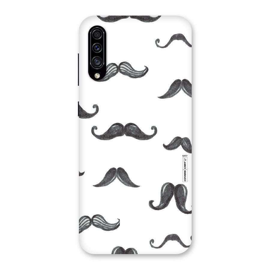 Moustache Pattern (Black) Back Case for Galaxy A30s