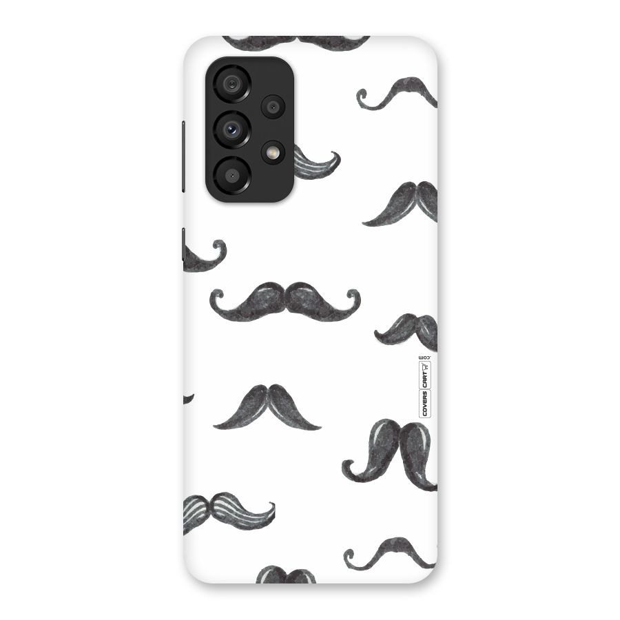 Moustache Pattern (Black) Back Case for Galaxy A33 5G
