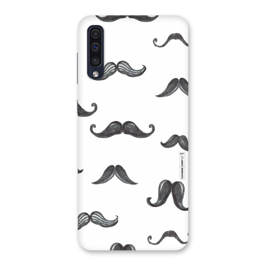 Moustache Pattern (Black) Back Case for Galaxy A50s