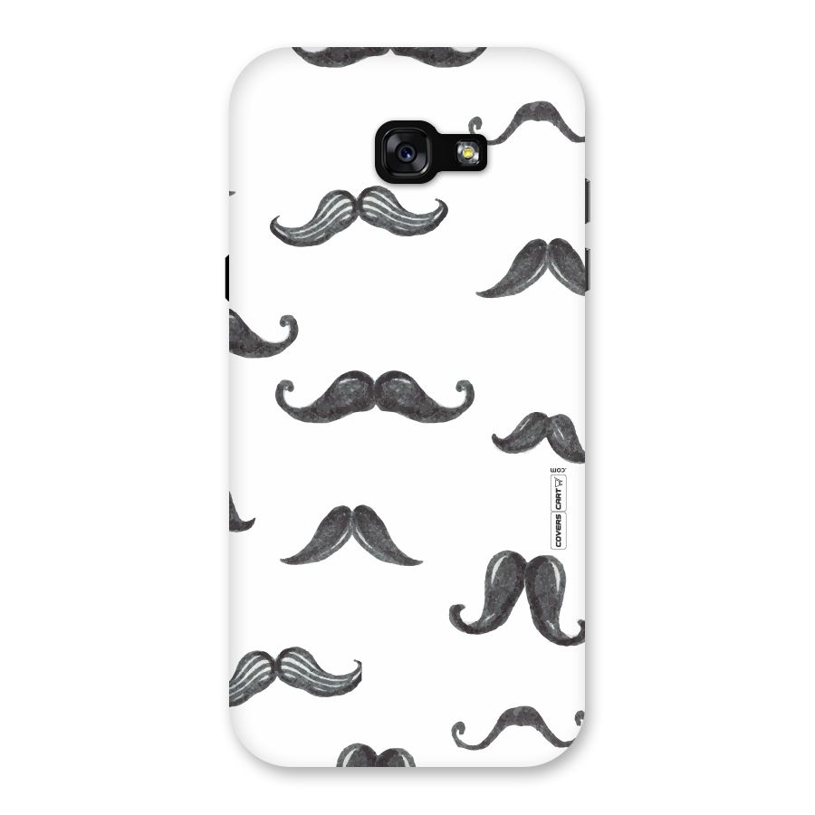 Moustache Pattern (Black) Back Case for Galaxy A7 (2017)
