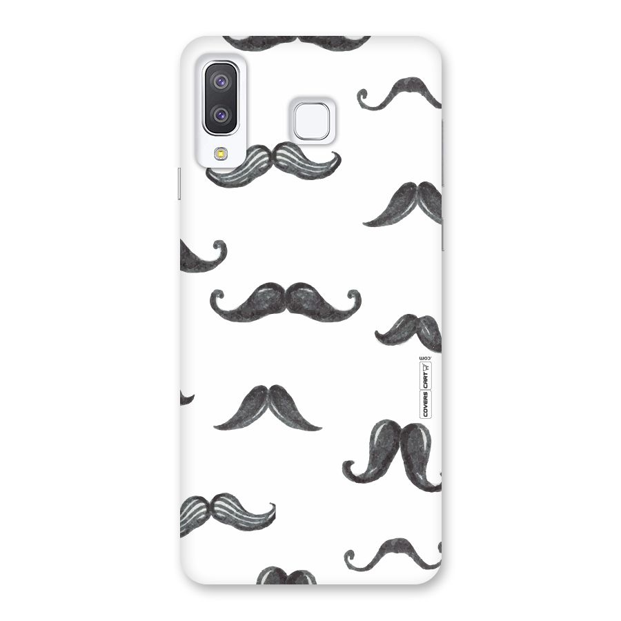 Moustache Pattern (Black) Back Case for Galaxy A8 Star