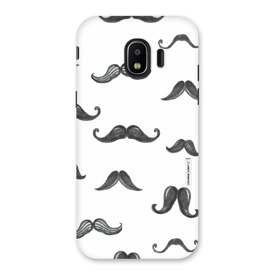 Moustache Pattern (Black) Back Case for Galaxy J2 Pro 2018