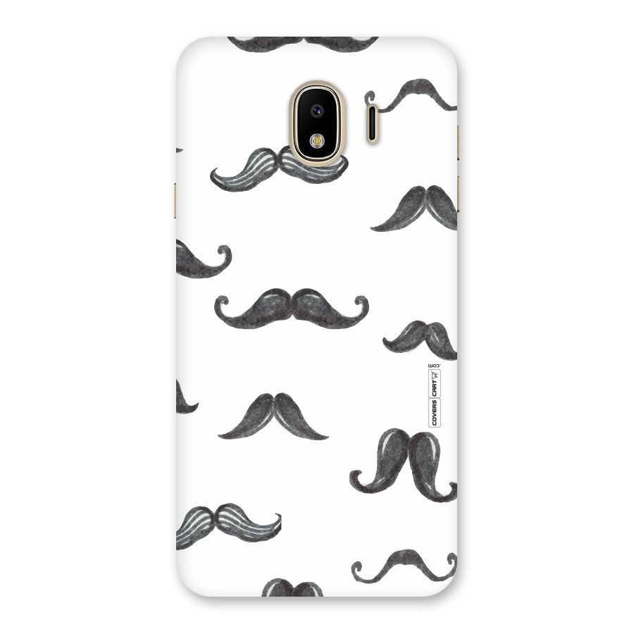 Moustache Pattern (Black) Back Case for Galaxy J4