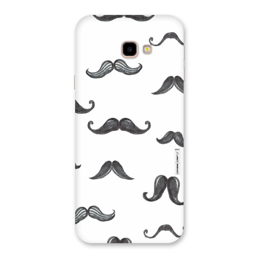 Moustache Pattern (Black) Back Case for Galaxy J4 Plus