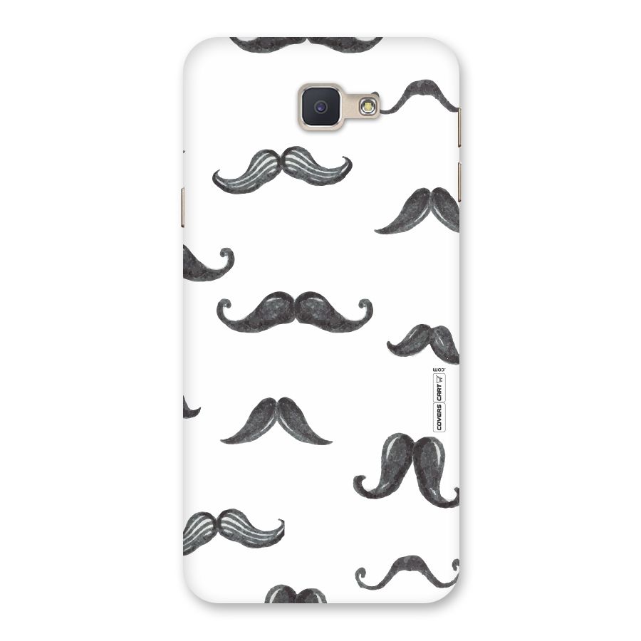 Moustache Pattern (Black) Back Case for Galaxy J5 Prime