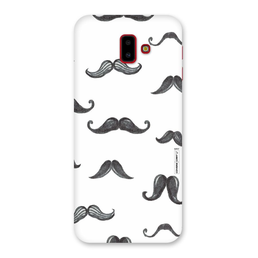 Moustache Pattern (Black) Back Case for Galaxy J6 Plus