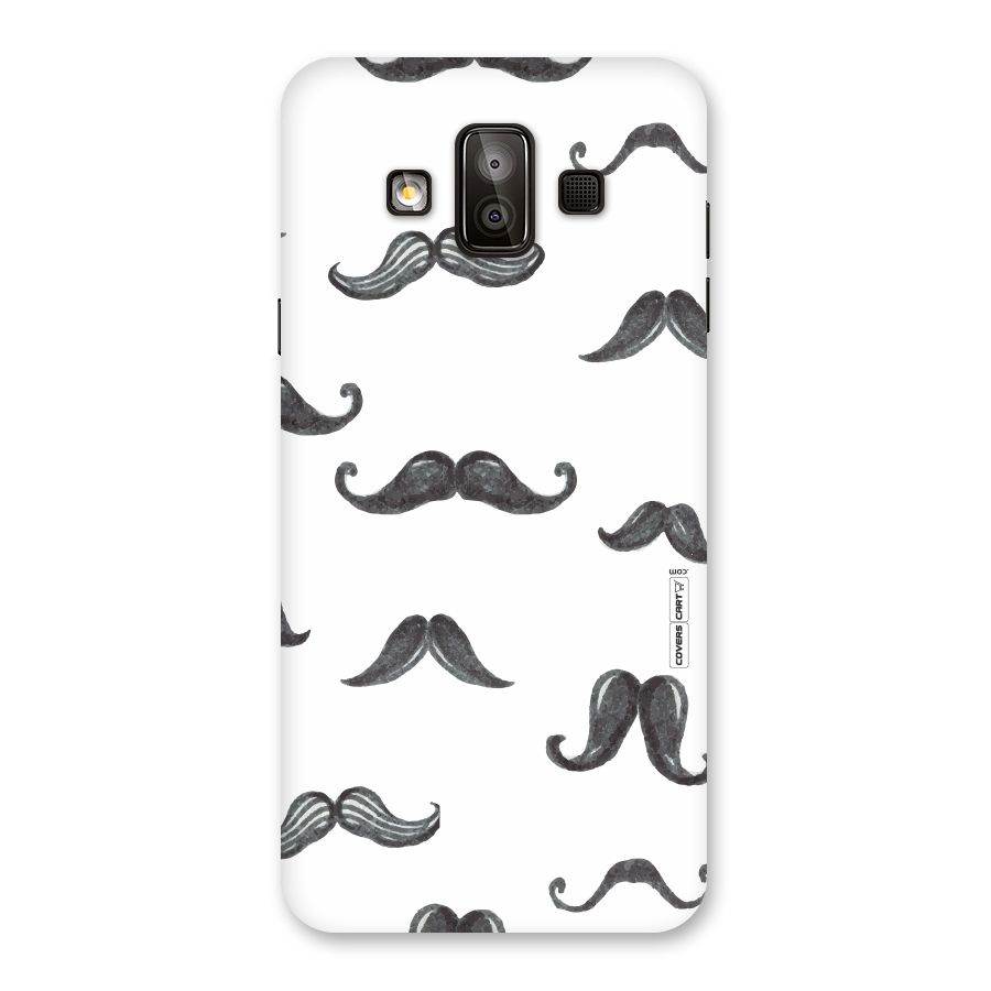 Moustache Pattern (Black) Back Case for Galaxy J7 Duo