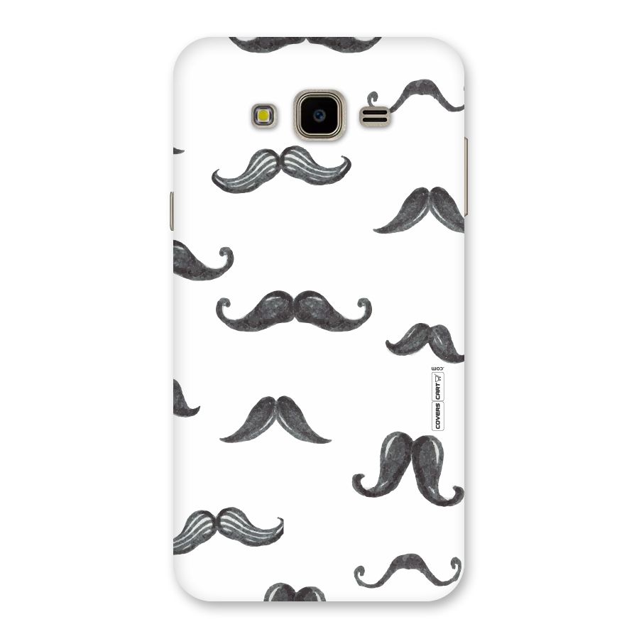 Moustache Pattern (Black) Back Case for Galaxy J7 Nxt