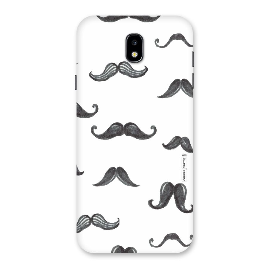 Moustache Pattern (Black) Back Case for Galaxy J7 Pro