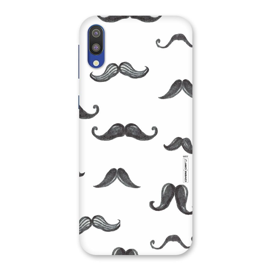Moustache Pattern (Black) Back Case for Galaxy M10