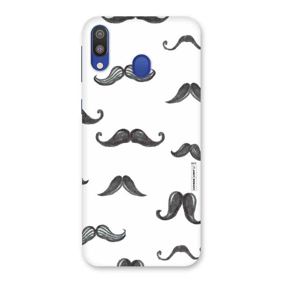 Moustache Pattern (Black) Back Case for Galaxy M20