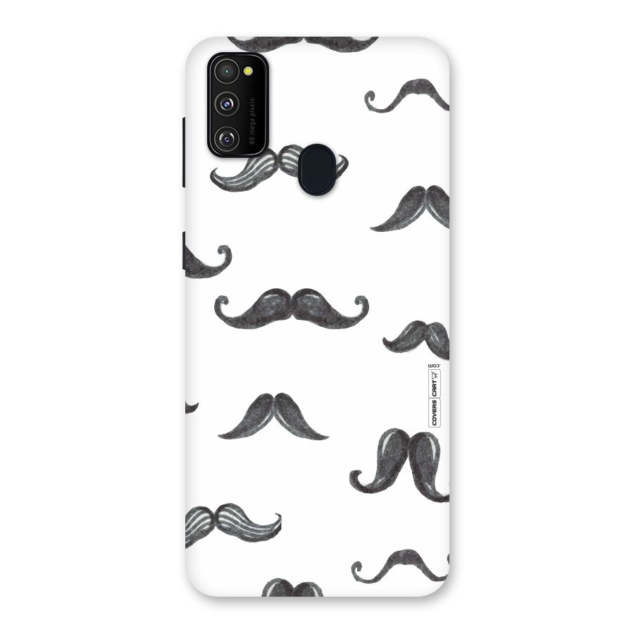 Moustache Pattern (Black) Back Case for Galaxy M30s