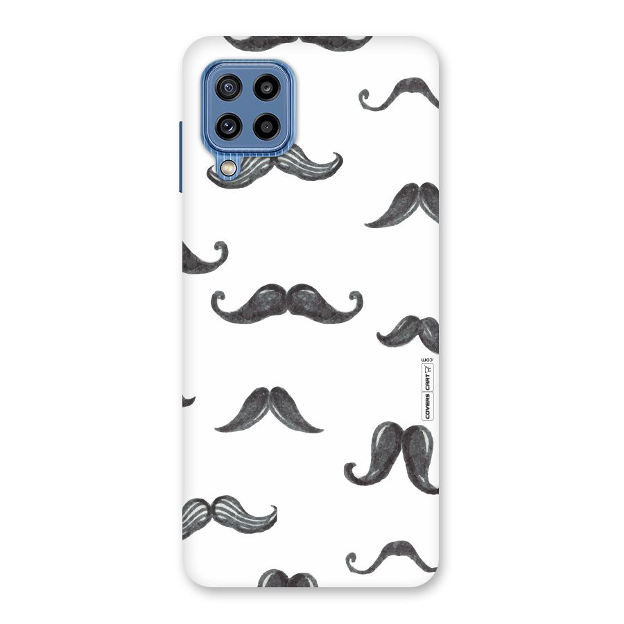 Moustache Pattern (Black) Back Case for Galaxy M32
