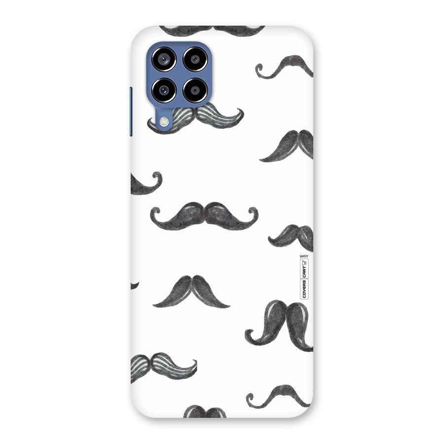 Moustache Pattern (Black) Back Case for Galaxy M53 5G