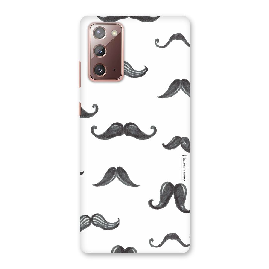 Moustache Pattern (Black) Back Case for Galaxy Note 20