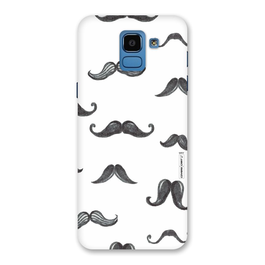 Moustache Pattern (Black) Back Case for Galaxy On6
