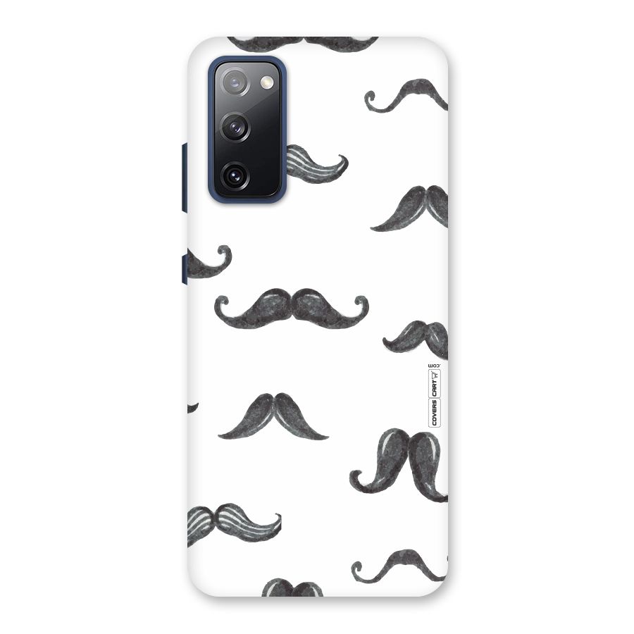 Moustache Pattern (Black) Back Case for Galaxy S20 FE