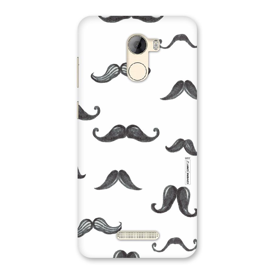 Moustache Pattern (Black) Back Case for Gionee A1 LIte