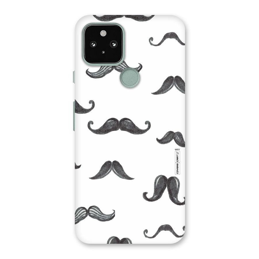 Moustache Pattern (Black) Back Case for Google Pixel 5