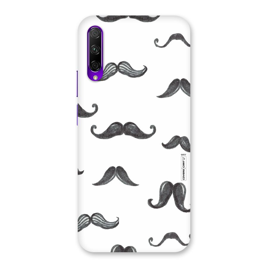 Moustache Pattern (Black) Back Case for Honor 9X Pro