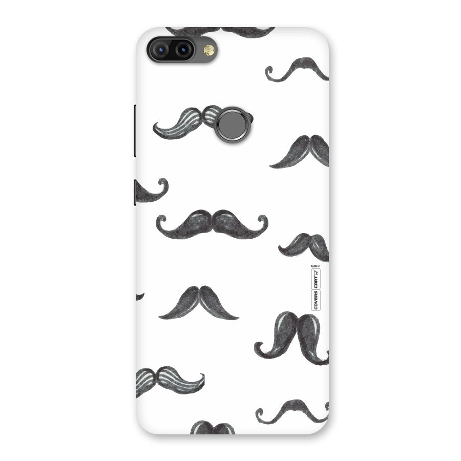 Moustache Pattern (Black) Back Case for Infinix Hot 6 Pro