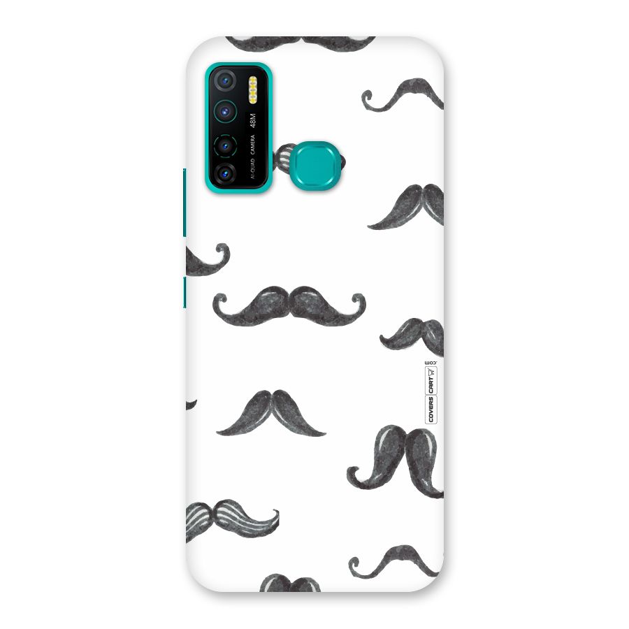 Moustache Pattern (Black) Back Case for Infinix Hot 9 Pro