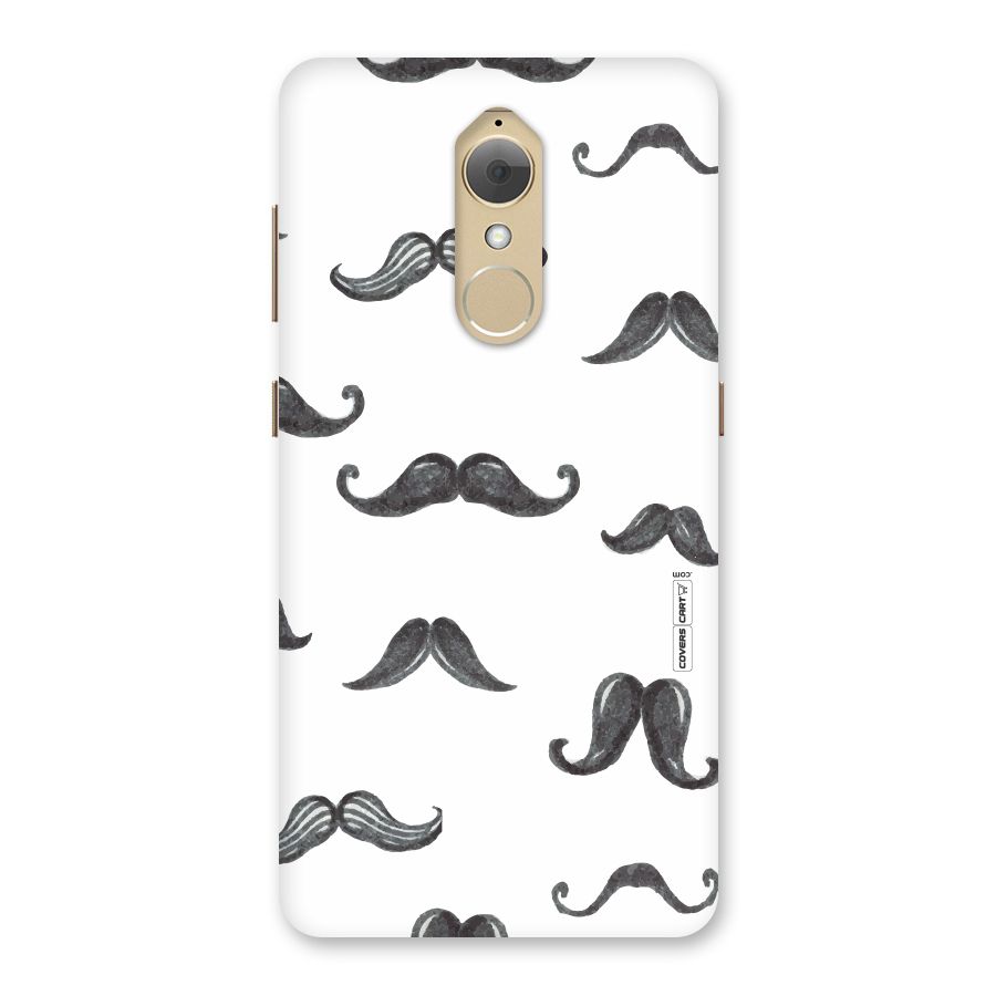 Moustache Pattern (Black) Back Case for Lenovo K8