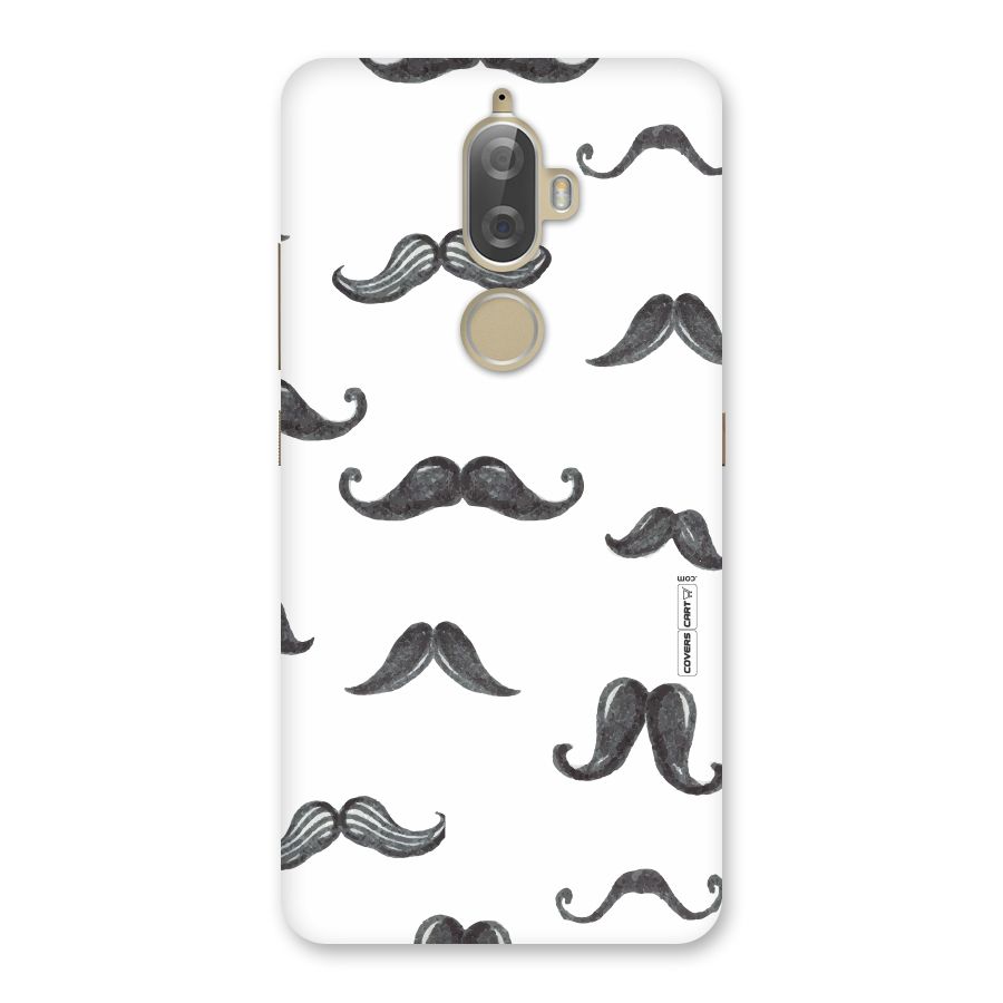 Moustache Pattern (Black) Back Case for Lenovo K8 Plus