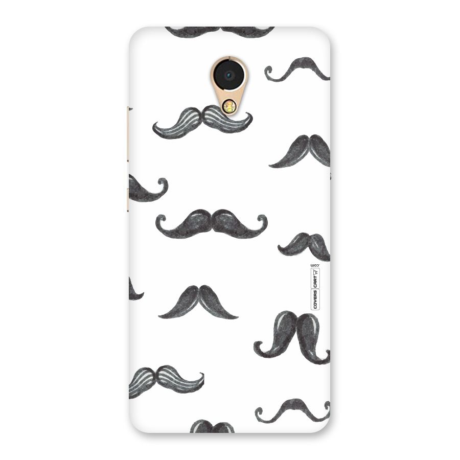 Moustache Pattern (Black) Back Case for Lenovo P2
