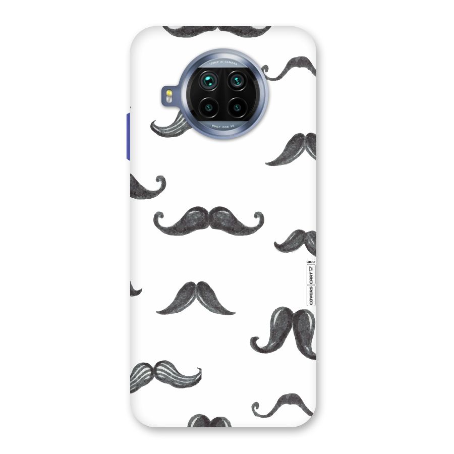 Moustache Pattern (Black) Back Case for Mi 10i
