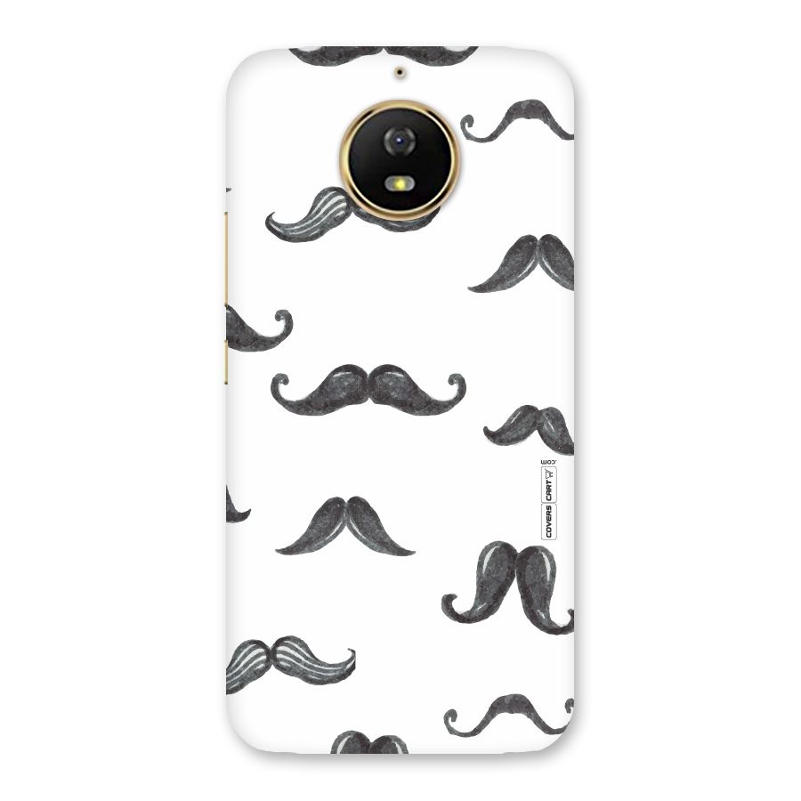 Moustache Pattern (Black) Back Case for Moto G5s