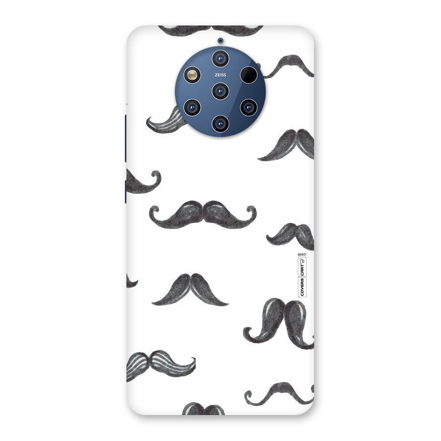 Moustache Pattern (Black) Back Case for Nokia 9 PureView