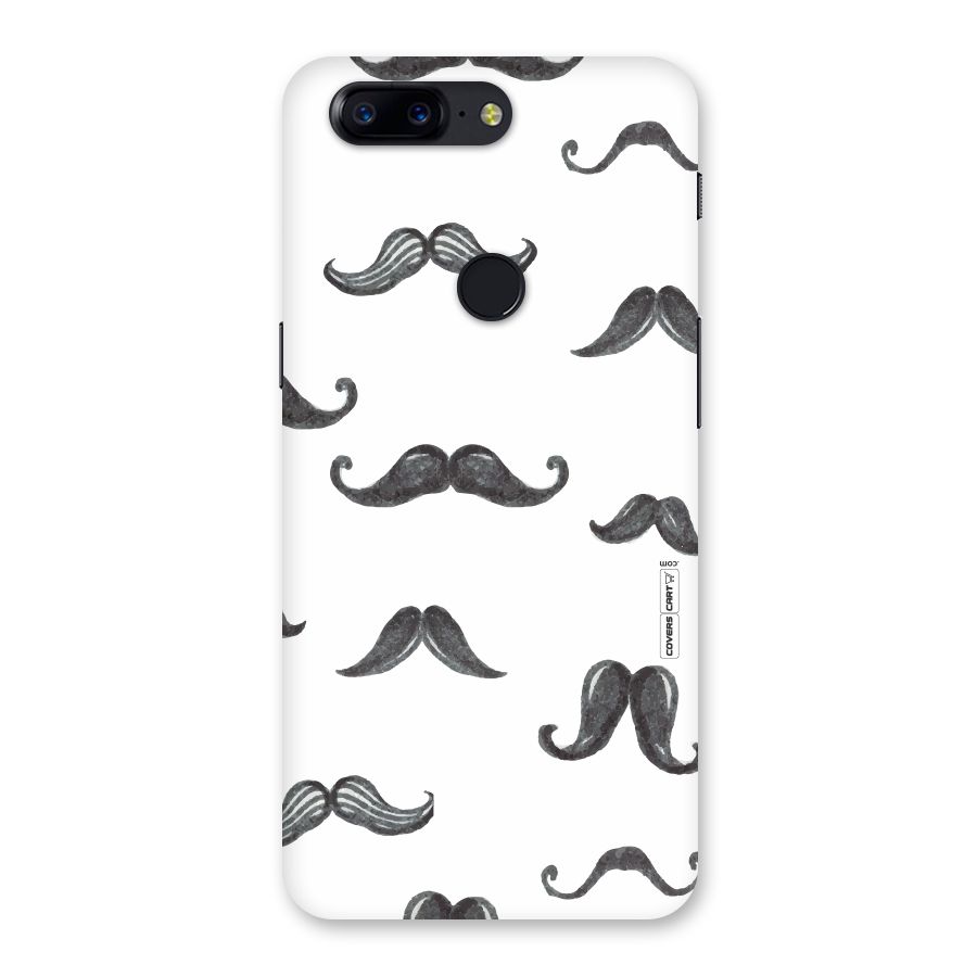 Moustache Pattern (Black) Back Case for OnePlus 5T