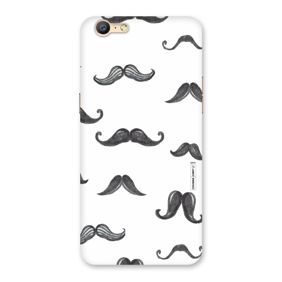 Moustache Pattern (Black) Back Case for Oppo A39