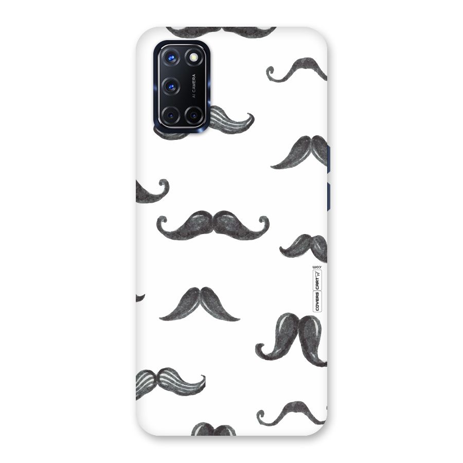 Moustache Pattern (Black) Back Case for Oppo A52