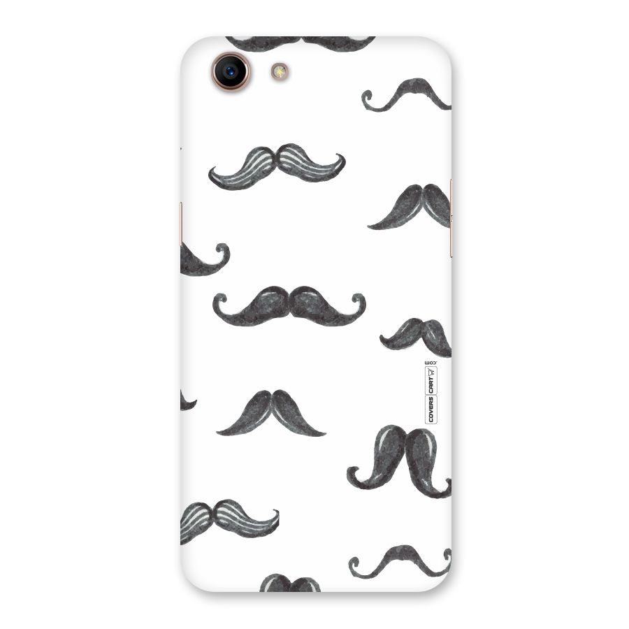 Moustache Pattern (Black) Back Case for Oppo A83 (2018)