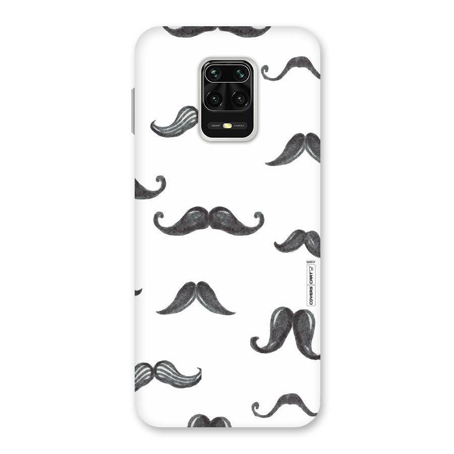 Moustache Pattern (Black) Back Case for Poco M2 Pro