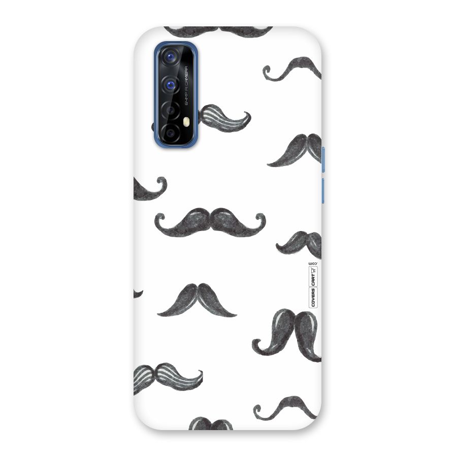 Moustache Pattern (Black) Back Case for Realme 7