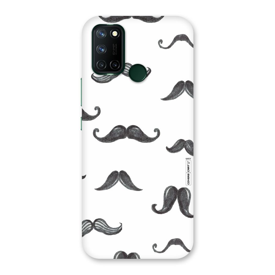 Moustache Pattern (Black) Back Case for Realme 7i