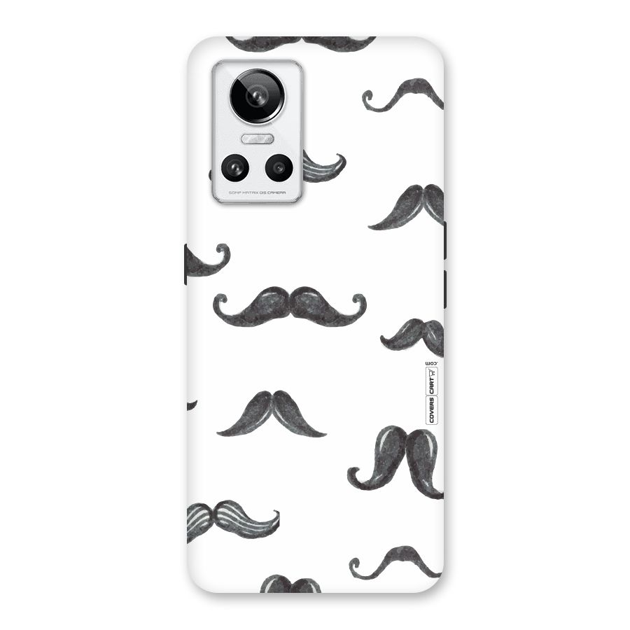 Moustache Pattern (Black) Back Case for Realme GT Neo 3