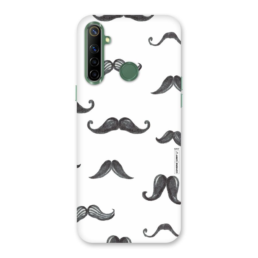 Moustache Pattern (Black) Back Case for Realme Narzo 10