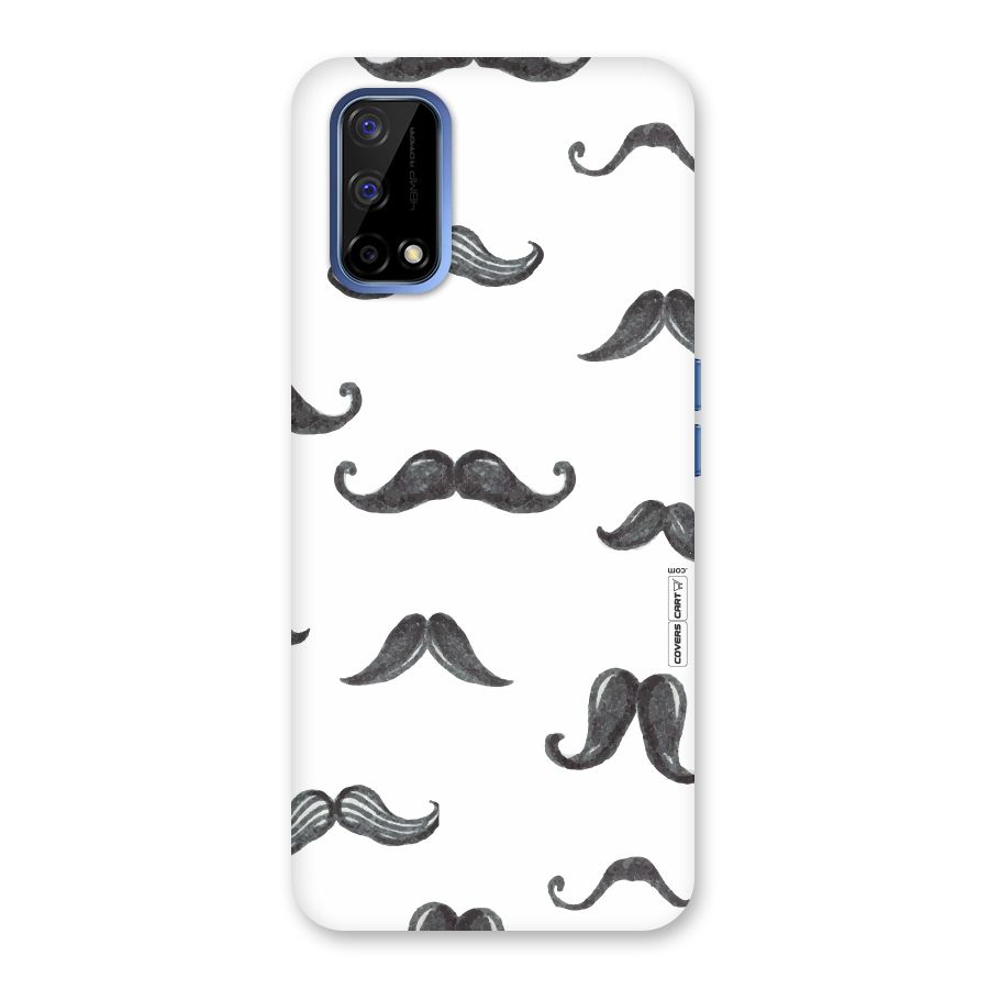 Moustache Pattern (Black) Back Case for Realme Narzo 30 Pro