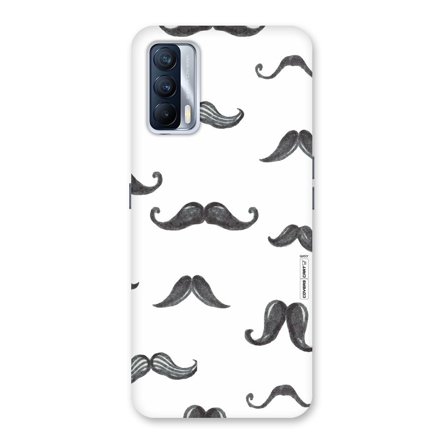 Moustache Pattern (Black) Back Case for Realme X7