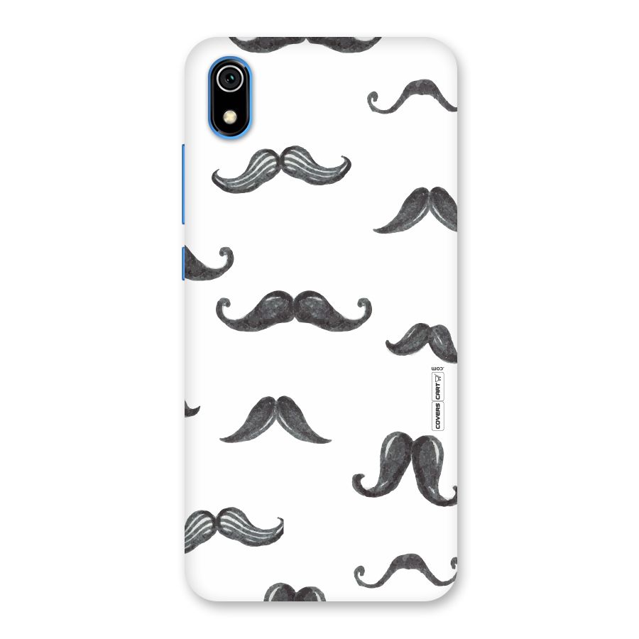 Moustache Pattern (Black) Back Case for Redmi 7A