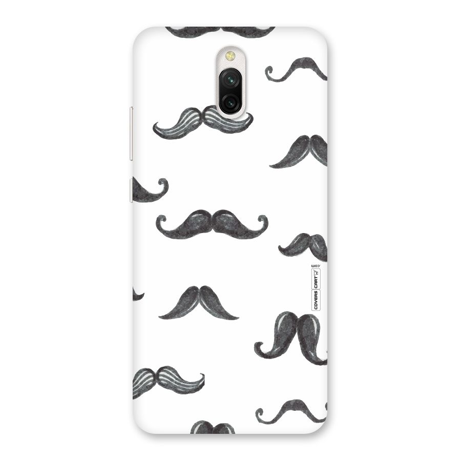 Moustache Pattern (Black) Back Case for Redmi 8A Dual