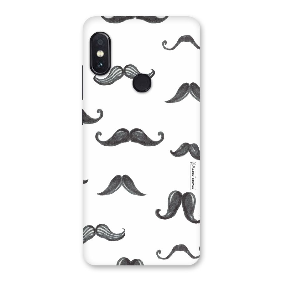 Moustache Pattern (Black) Back Case for Redmi Note 5 Pro
