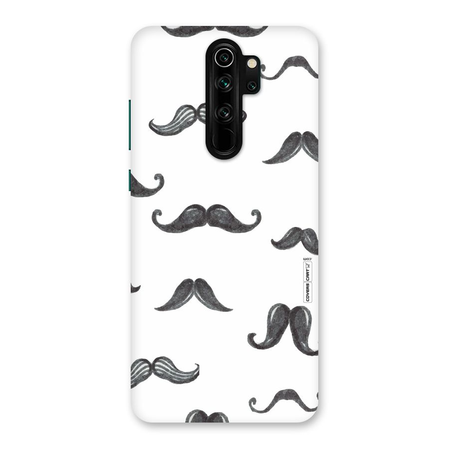 Moustache Pattern (Black) Back Case for Redmi Note 8 Pro