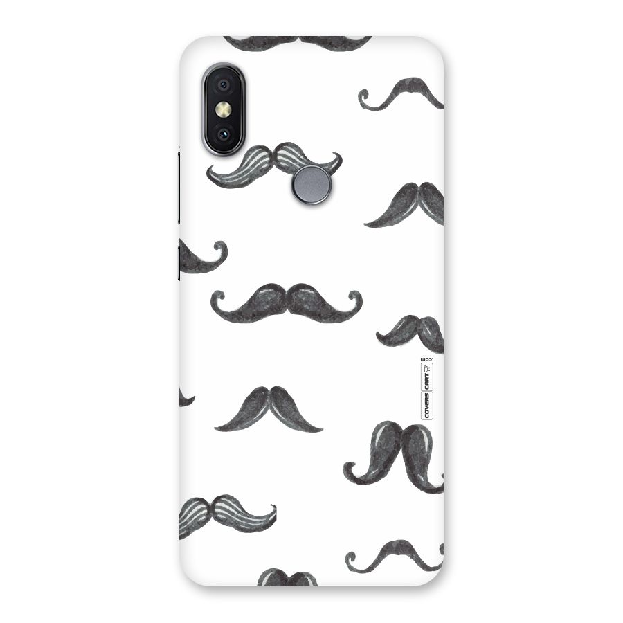 Moustache Pattern (Black) Back Case for Redmi Y2